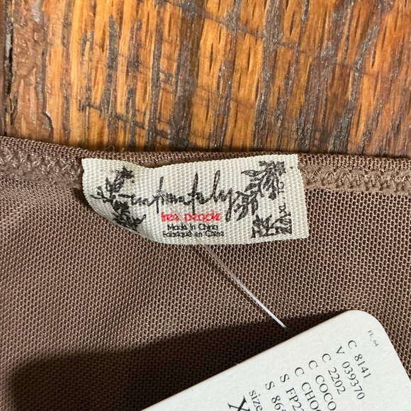 Intimately By Free People Cocoa Brown Corset Bodysuit Women’s Size XL NWT - Picture 7 of 10